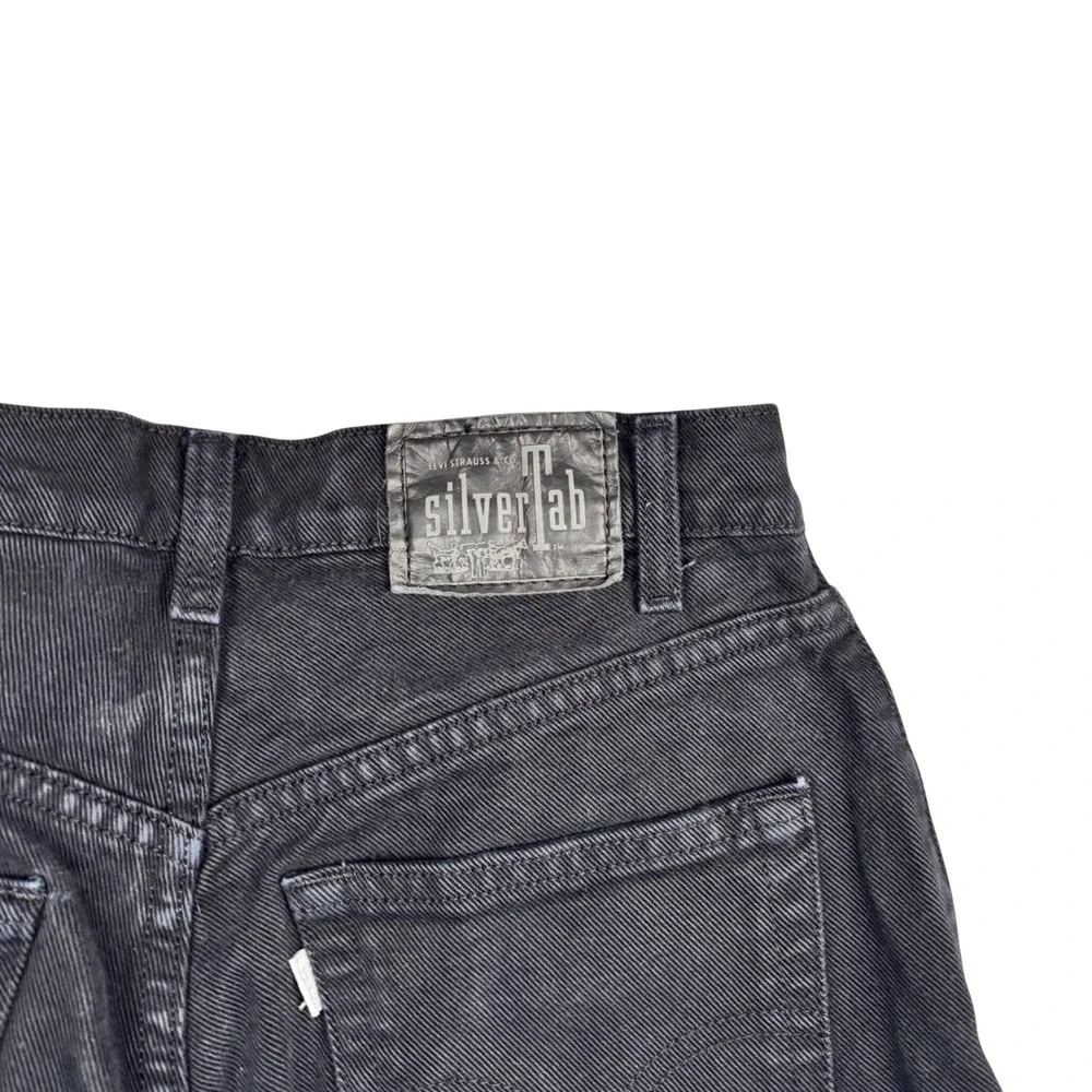 Levis SilverTab Loose Fit Jeans Black Baggy Denim W31 L32 Vintage Style Y2K